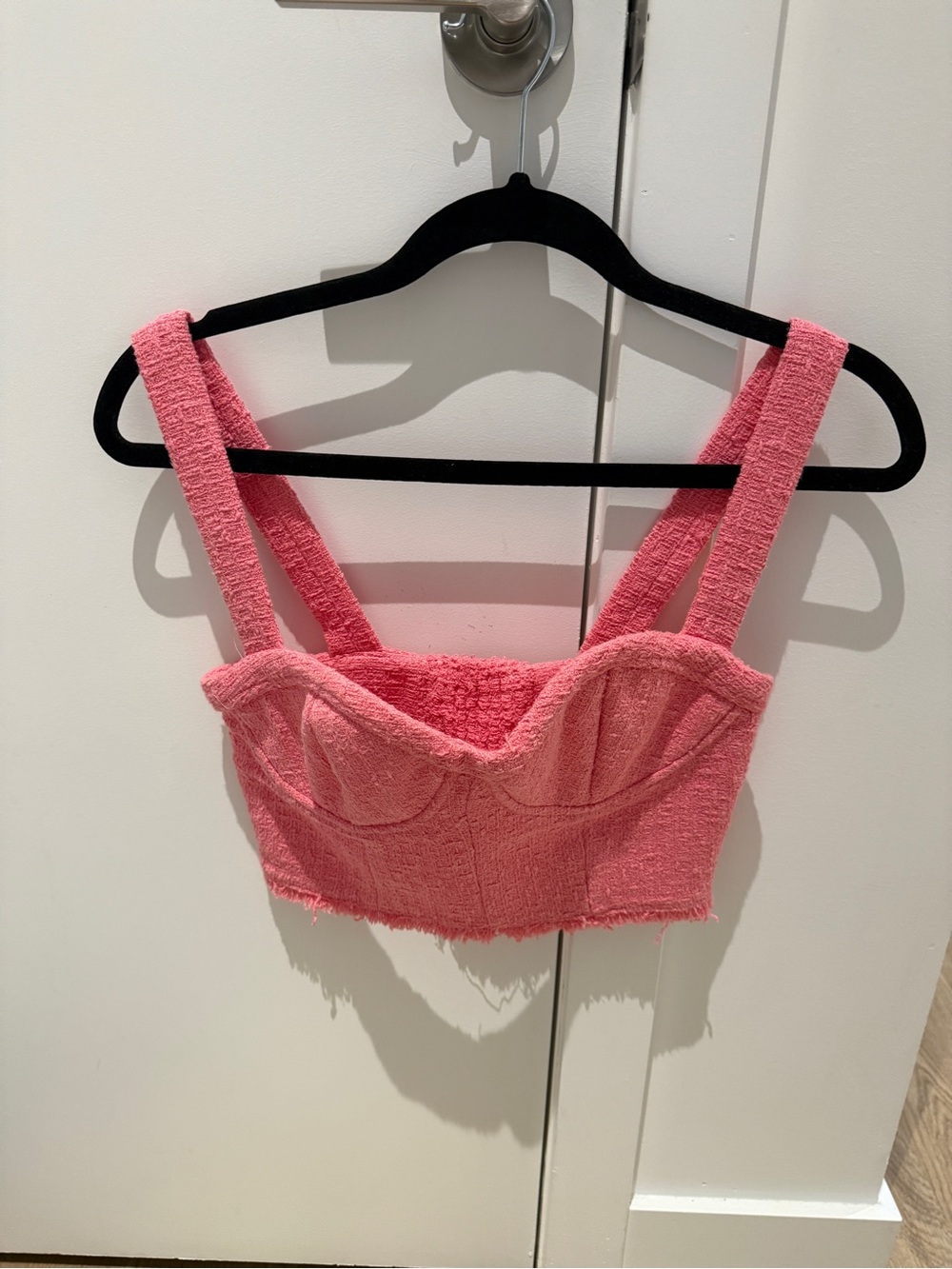 Tweed Boustier crop top | Zara